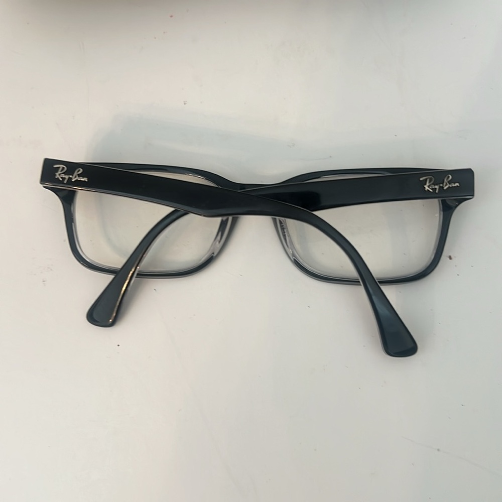Ray-Ban Black Rectangular Glasses Frames And Case… - image 3